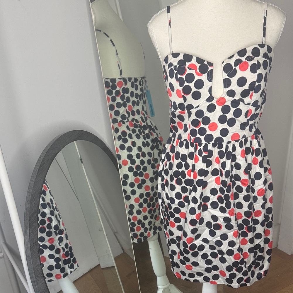 Polka Dot Mini - Minuet Removable Straps Dress - NWT - Sz Med
